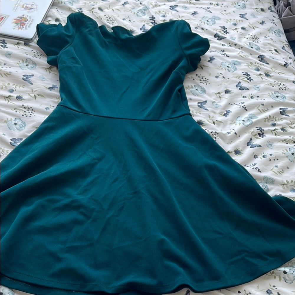 Elegant Teal Dress